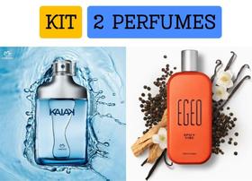 Kit 2 perfumes 1 Natura Kaiak + 1 Egeo Spicy Vibe Refrescante dia e noite Presente mais vendido
