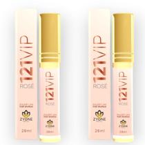 Kit 2 Perfumes 121 vip rose Zyone 28ml
