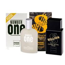 Kit 2 Perfumes Billion Casino Royal + Number One - Paris Elysees 100ml