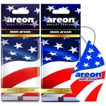 Kit 2 Perfumes Carro Cheirinho Areon American Dream