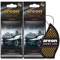 Kit 2 Perfumes Carro Cheirinho Areon Sport Lux Gold