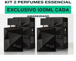 Kit 2 perfumes Essencial Exclusivo Natura 100ML cada - Amadeirado intenso - Mais vendido.