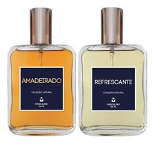 Kit 2 Perfumes Masculinos - Amadeirado + Refrescante 100 ml