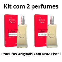 Kit 2 Perfumes Silver Energise Eau Parfum Masculino 65 ML Kit 2 Perfumes Silver Energise Eau Parfum Masculino 65 ML