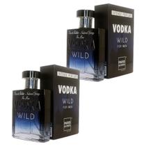 Kit 2 Perfumes Vodka Wild 100ml Masculino Paris Elysees