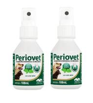 Kit 2 Periovet Spray 100 Ml - Vetnil - Tratamento Tartaro