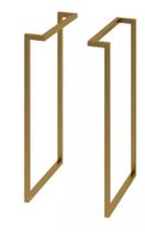 Kit 2 Pés Base de Mesa e Escrivaninha Rafaela 73cm em Aço