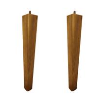 Kit 2 Pés Palito Quadrado Madeira 30cm para Poltrona Mesa Lateral Puff Mel G75 - Gran Belo Kit 2 Pés Palito Quadrado Madeira 30cm para Poltrona Mesa Lateral Puff Mel G75 - Gran Belo