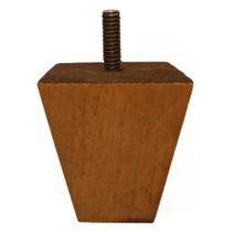 Kit 2 Pés Trapézio 9cm Madeira Para Puff Sofá Poltrona Kit 2 Pés Trapézio 9cm Madeira Para Puff Sofá Poltrona