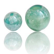Kit 2 Pesos De Papel De Cristal Tipo Murano - Esferas Azul