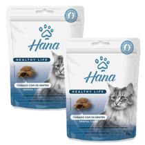 Kit 2 Petisco Hana Dental Gato Petisco Adulto 60g