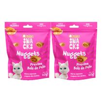 Kit 2 Petisco Quatree Snacks Nuggets para Gatos Bola de Pelo 60g Kit 2 Petisco Quatree Snacks Nuggets para Gatos Bola de Pelo 60g