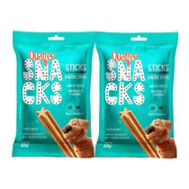 Kit 2 Petisco Quatree Snacks Sticks Sabor Menta para Cães Raças Pequenas 60g