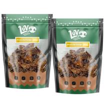 Kit 2 Petiscos Natural Desidratado Moela de Frango 100g LUV Petiscos