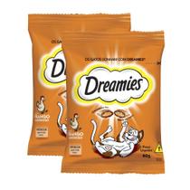 Kit 2 Petiscos para Gatos Dreamies Adultos Sabor Frango Saboroso com 40g