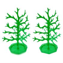 Kit 2 Petisqueira Arvore Acrílica Mesa Frutas Doces Verde