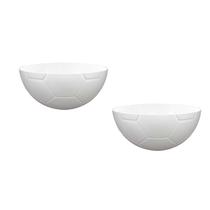 Kit 2 Petisqueira Futebol Branco 240Ml Plástico