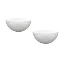 Kit 2 Petisqueira Futebol Branco 240Ml Plástico