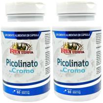 Kit 2 Picolinato De Cromo 120 Cápsulas - Rei Terra