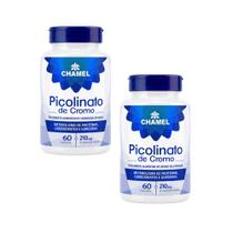 Kit 2 Picolinato De Cromo Chamel 60 Cápsulas 210mcg Original
