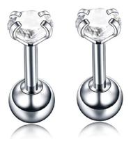 Kit 2 Piercing Tragus Cartilagem Ponto De Luz Zirconia Kit 2 Piercing Tragus Cartilagem Ponto De Luz Zirconia