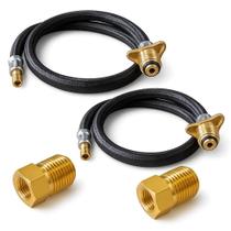 Kit 2 Pigtail P45 50cm + 2 Válvula De Retenção 1/2 Npt X 7/16