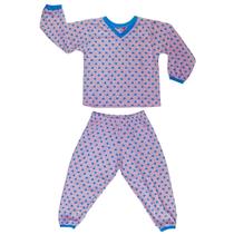 Kit 2 Pijama De Inverno Menina Juvenil Baby Doll Manga Longa 6 8 Anos