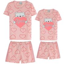 Kit 2 Pijama Feminino Estampado Malwee Mãe e Filha - Malwee Kids