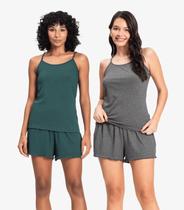 Kit 2 Pijamas de Alça Feminino Select Sortido Kit 2 Pijamas de Alça Feminino Select Sortido