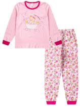 Kit 2 Pijamas Feminino Infantil Menina Inverno em Meia Malha Estampado Kit 2 Pijamas Feminino Infantil Menina Inverno em Meia Malha Estampado