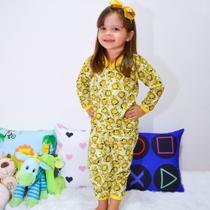 Kit 2 Pijamas Infantil Feminino Manga Longa - 100% algodão