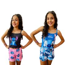 Kit 2 Pijamas Infantil Varios personagens Roupa de Dormir