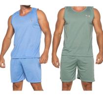 Kit 2 Pijamas Masculino Regata Short de Verão - PIJAMAS VIÇOSA