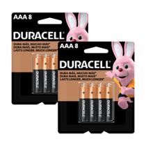 Kit 2 Pilha Duracell AAA Alcalina 8 Unidades Kit 2 Pilha Duracell AAA Alcalina 8 Unidades