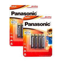 Kit 2 Pilha Panasonic Alcalina AAA Power Alkaline Palito 4 Unidades Kit 2 Pilha Panasonic Alcalina AAA Power Alkaline Palito 4 Unidades