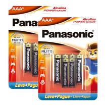 Kit 2 Pilhas Panasonic AAA Alcalina Leve Mais Por Menos com 6 Unidades Kit 2 Pilhas Panasonic AAA Alcalina Leve Mais Por Menos com 6 Unidades