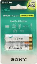 Kit 2 Pilhas Recarregável Sony Aa 2000mah 1000 Ciclos