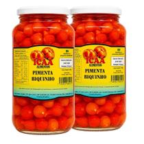 Kit 2 Pimenta Biquinho Vermelha 550g Em Conserva Gourmet Potão Premium
