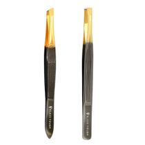 Kit 2 Pincas Ponta Reta e Chanfrada Profissional Klass Vough