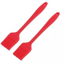 Kit 2 Pincéis Culinário Silicone Utensílio 25Cm