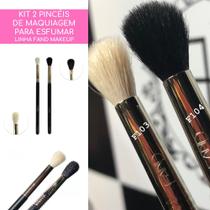 Kit 2 Pincéis de Maquiagem p/ Esfumar - Fand Makeup