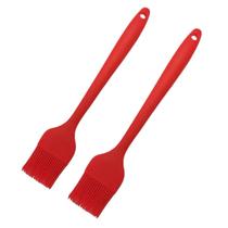 Kit 2 Pincéis de Silicone - Vermelho - 21cm Kit 2 Pincéis de Silicone - Vermelho - 21cm