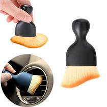 Kit 2 Pincéis Multiuso Limpeza Escova Cerdas Macias Ar Carro Pincel automotivo Condicionado Teclado Remoção Cantos