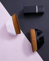 Kit 2 pincel hexagonal para maquiagem moderno fashion portatil