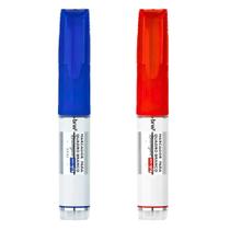 Kit 2 Pincel Marcador Quadro Branco Recarregável com Refil BRW