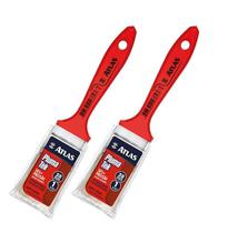 Kit 2 Pincel Trincha Pintura Atlas At315 1 1/2 Polegadas Extra Macia PlumaTek Parede Madeira Esmalte