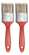 Kit 2 Pincel Trincha Pintura Látex Acrílica 2 Polegadas Kit 2 Pincel Trincha Pintura Látex Acrílica 2 Polegadas