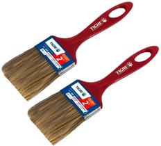 Kit 2 Pincel Trinchas Para Pintura Tigre Media 500 2 Polegadas Cerda Gris Parede Látex Acrílico Kit 2 Pincel Trinchas Para Pintura Tigre Media 500 2 Polegadas Cerda Gris Parede Látex Acrílico