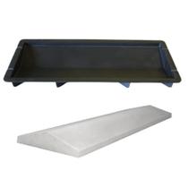 Kit 2 Pingadeira Capa de Muro Rebordeira 60x23x5 Chapéu Arremate Peitoril de Concreto Pingueira Cobertina Beiral Pingueira