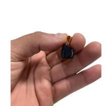 Kit 2 Pingente De Turmalina Negra Pedra Bruta Pedra De Proteção